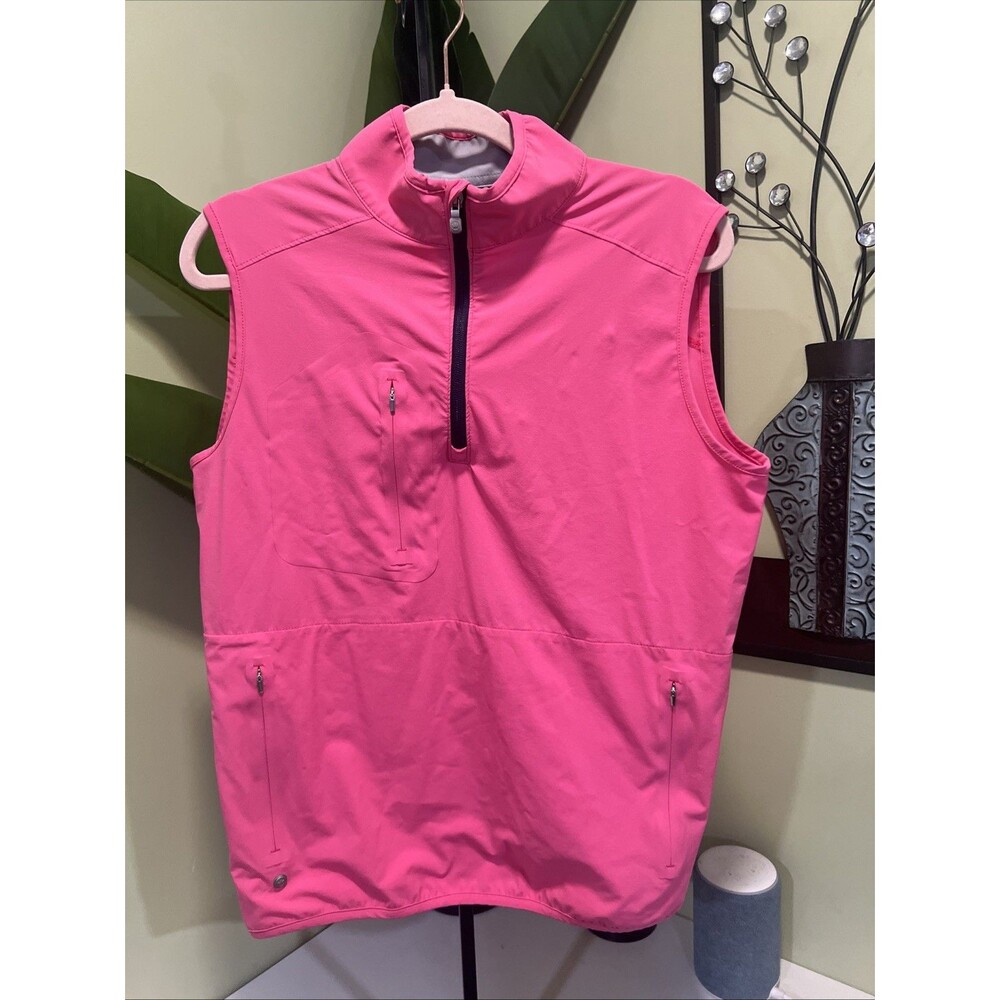Peter Millar Women's Pink Golf Vest Size Small